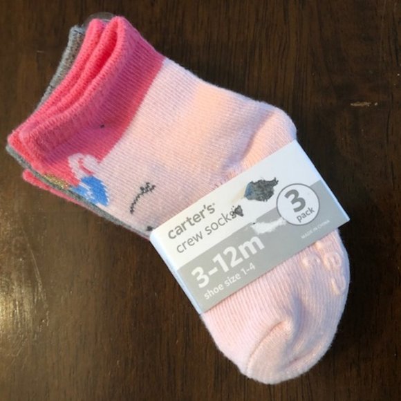 Carter's Other - Unicorn Themed Baby socks